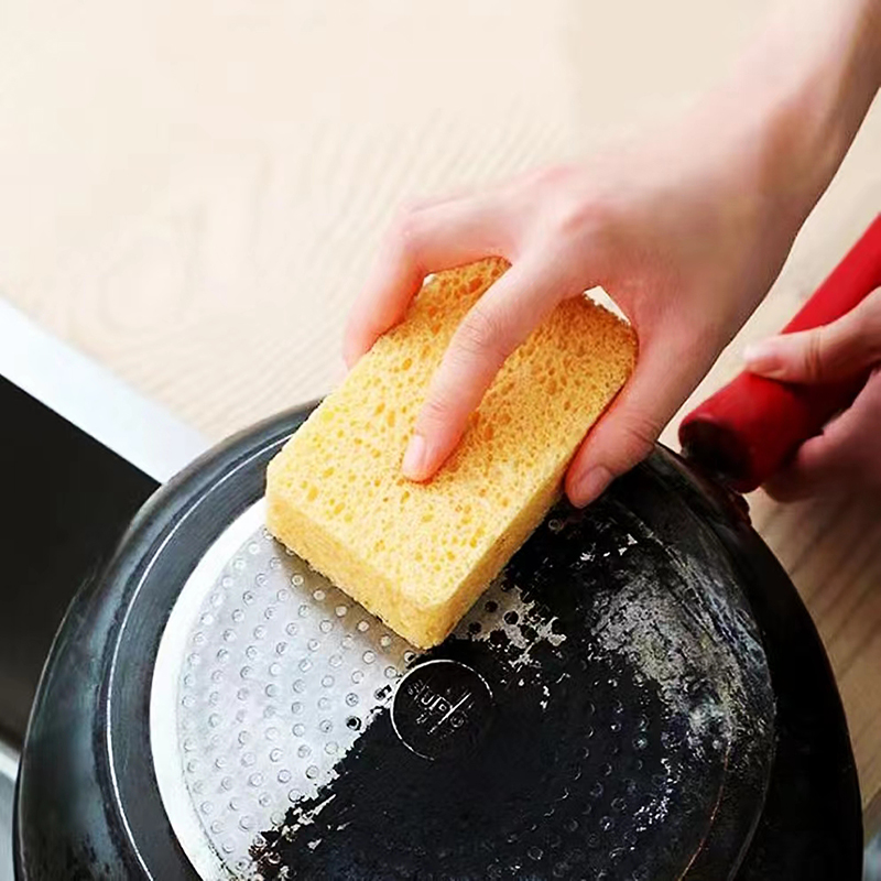 ультратонкие волокна губка кухня очистка натуральный клинок люфа кухня мыть целлюлоза губка